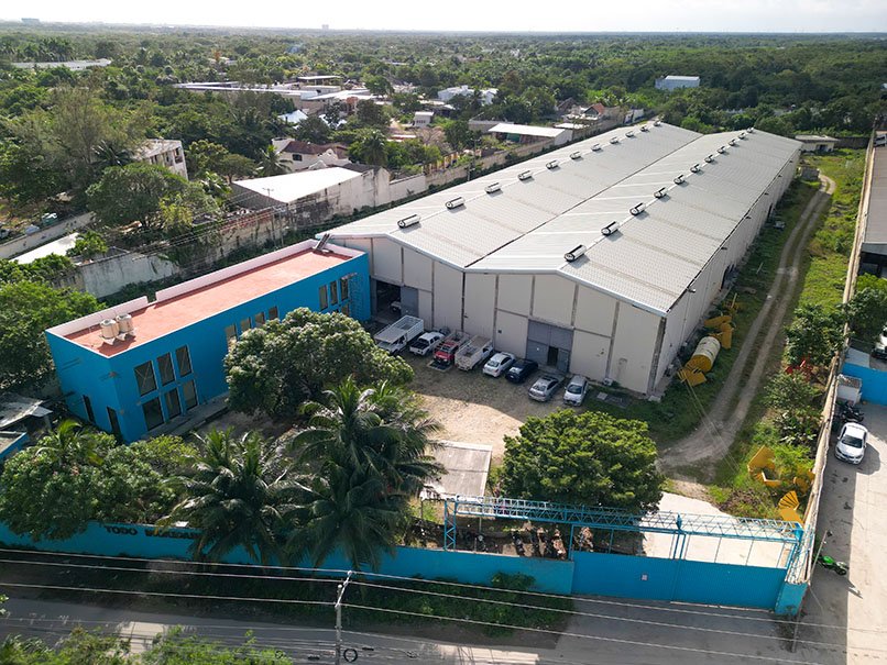 Vista aérea nave principal
