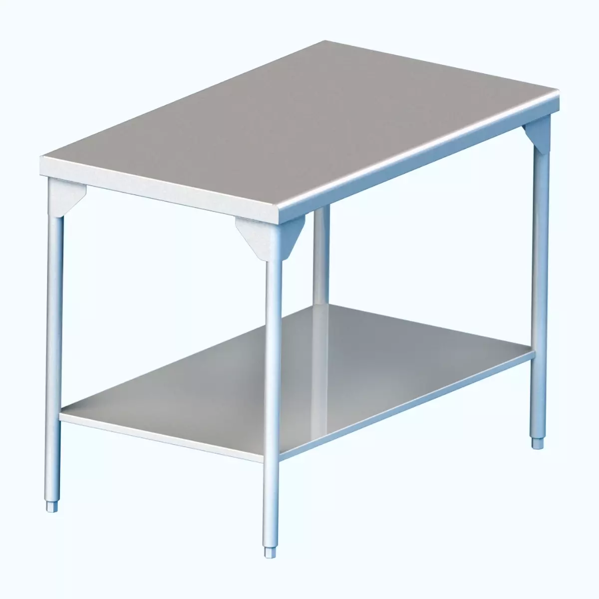 mesa de trabajo en acero inoxidable