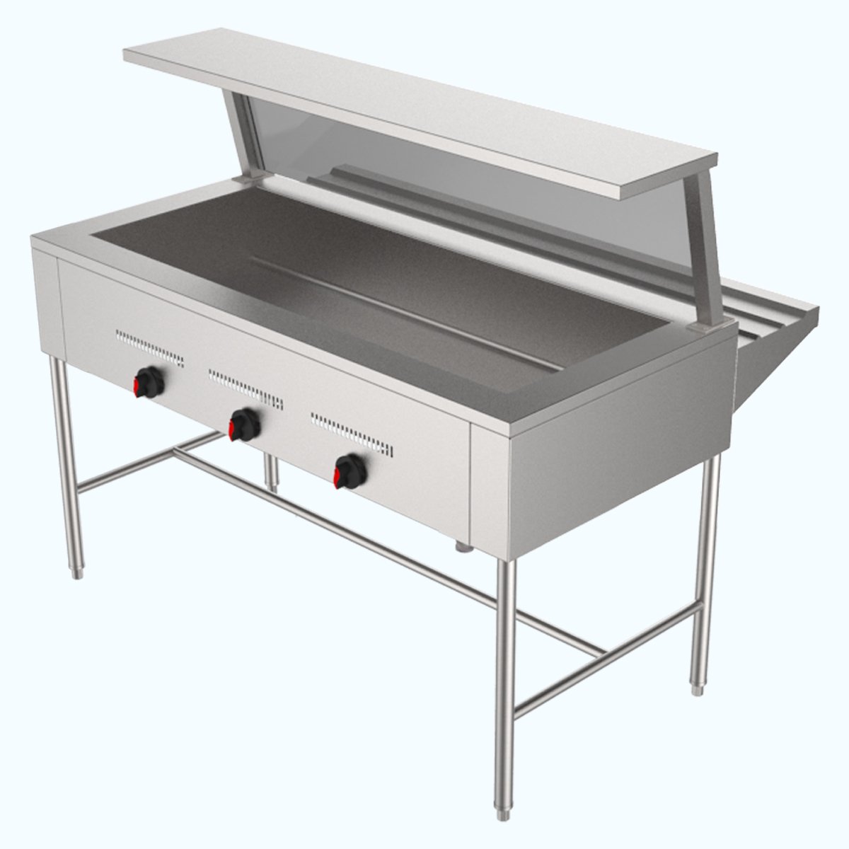 Mueble Baño de María de Acero Inoxidable Opción 04